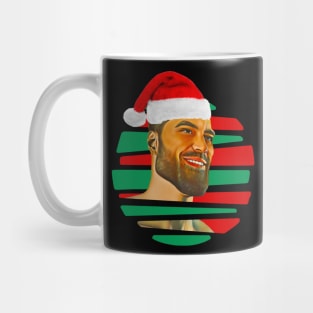 Christmas Gigachad Santa Hat Mug